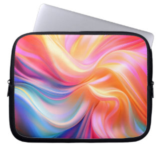 Colourful Pastel Silk Laptop Sleeve