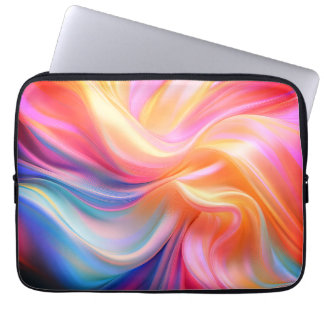 Colourful Pastel Silk Laptop Sleeve