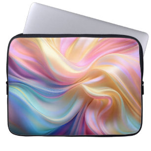 Colourful Pastel Silk Laptop Sleeve