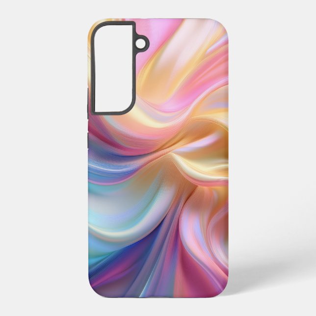 Colourful Pastel Silk Samsung Galaxy S22+ Case (Back)