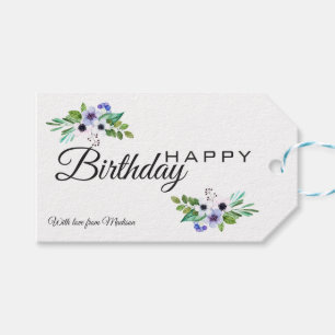 Colourful Pastel Tones Bouquet Gift Tags