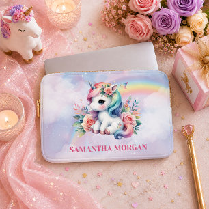 Colourful Pastel Unicorn Magical Day Laptop Case