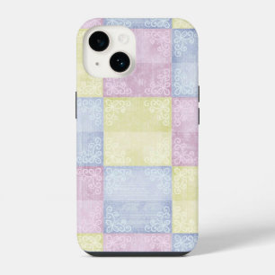 Colourful Pastels Patchwork iPhone 14 Case