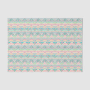 Colourful Pastle Aztec Influenced Pattern Tissue Paper