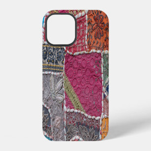 Colourful Patchwork Carpet Closeup Detail iPhone 12 Case