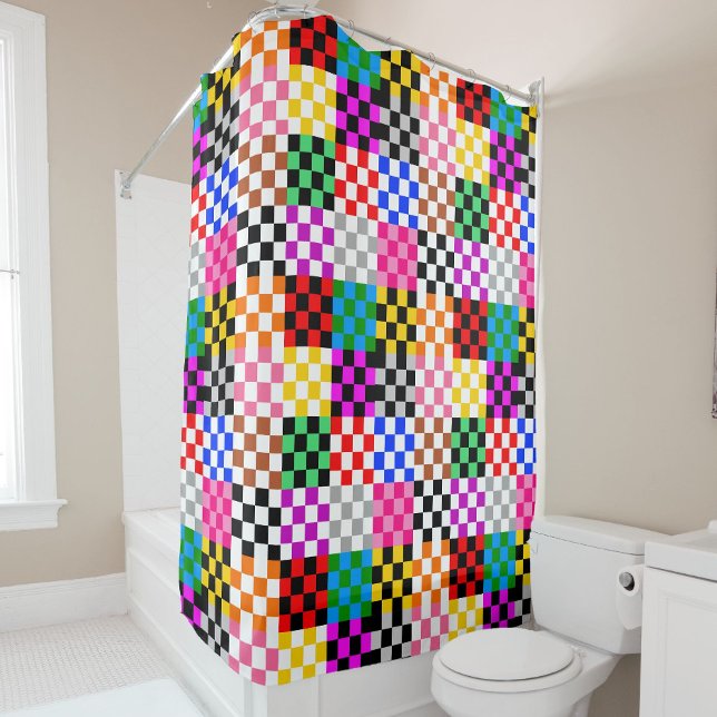 Colourful Patchwork Chequered Pattern Design  (Creator Uploaded)