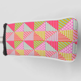 Colourful Patchwork Golf Putter Cover