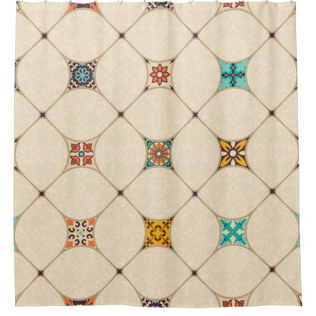 Colourful Patchwork Islam Arabic Tile (Front)