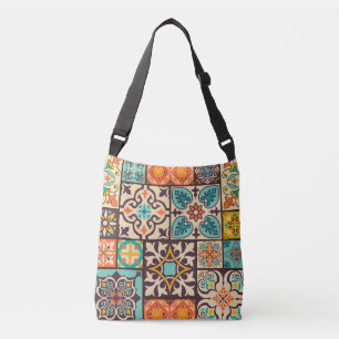 Colourful Patchwork Islam Motifs Tile Crossbody Bag