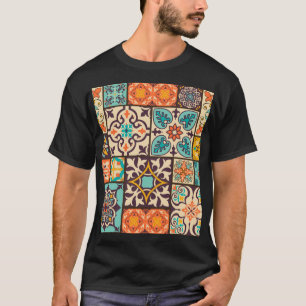 Colourful Patchwork Islam Motifs Tile T-Shirt