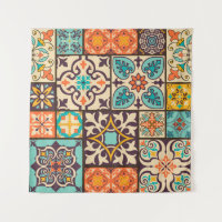 Colourful Patchwork Islam Motifs Tile