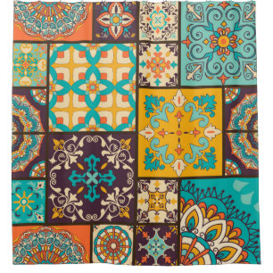 Colourful Patchwork Islamic Tile Seamless