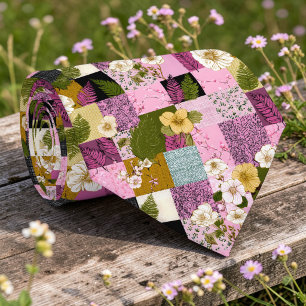 Colourful Patchwork Pattern Custom Necktie