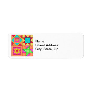 Colourful Patchwork Quilt Art