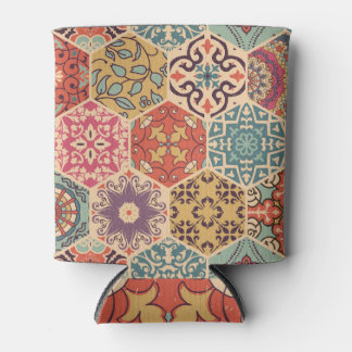 Colourful Patchwork Tile Islamic Motifs Can Cooler