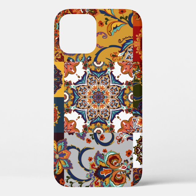 Colourful Patchwork Tile: Majolica Pottery Style Case-Mate iPhone Case (Back)