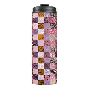 Colourful Patchwork Travel Mug
