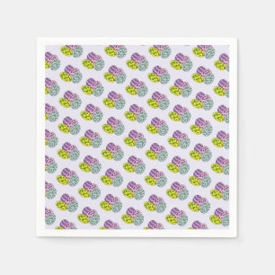 Colourful Pattered Easter Egg Paper Napkin