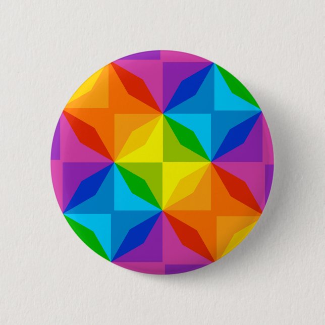 Colourful Pattern 2 Inch Round Button (Front)