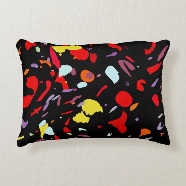 Colourful Pattern  Accent Pillow (Front)