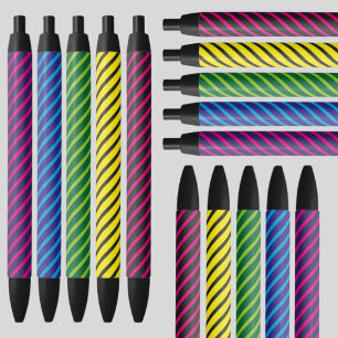 Colourful Pattern                  Black Ink Pen