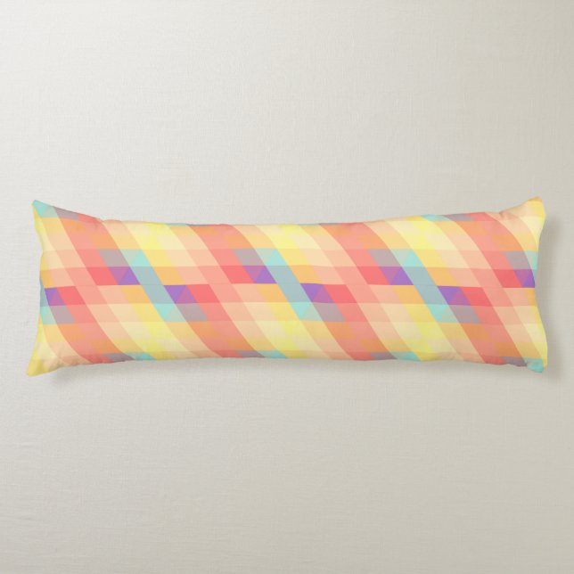 Colourful pattern body pillow (Front)