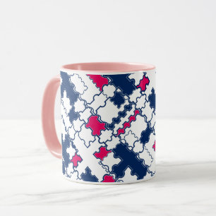 Colourful pattern , elegant mug