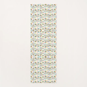 Colourful pattern featuring repeating rows  yoga mat