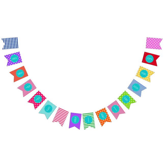 Colourful Pattern Happy Birthday Bunting Flags (All)