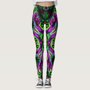 Colourful pattern leggings