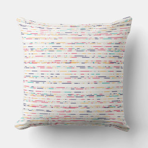 Colourful pattern modern minimal throw pillow