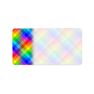 Colourful pattern. Rainbow Colours. Label