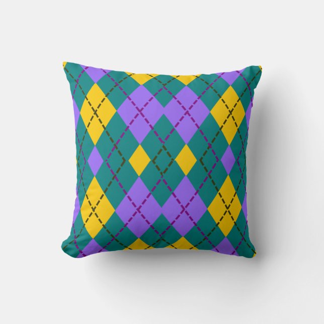 Colourful Pattern  Throw Pillow (Front)