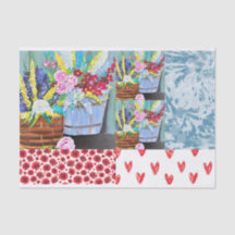 Colourful Pattern Tissue Paper for DIY