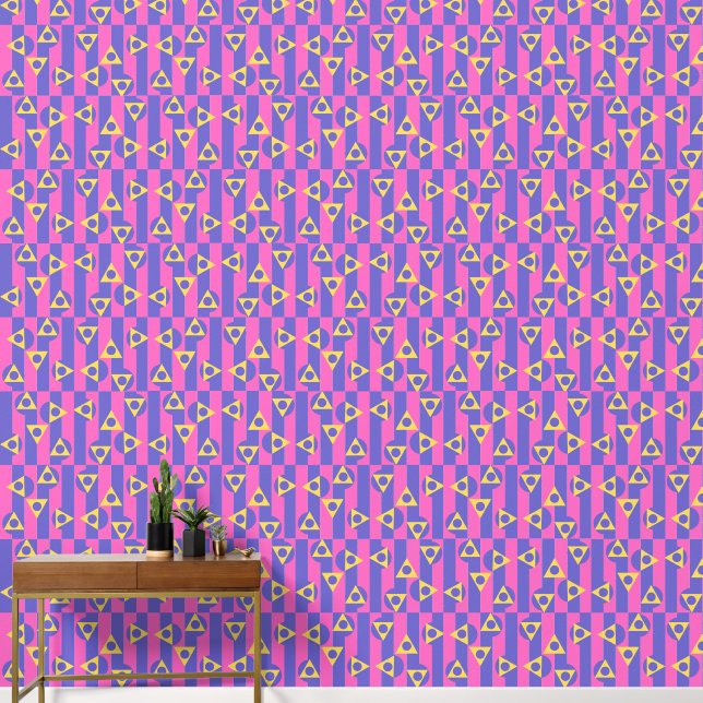 colourful pattern wallpaper (Hallway)