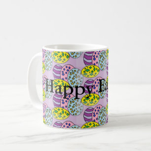 Colourful Patterned Eggs  Easter Coffee Mug