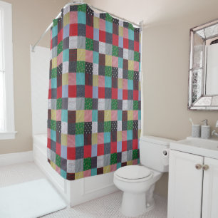 colourful patterned squares of patchwork