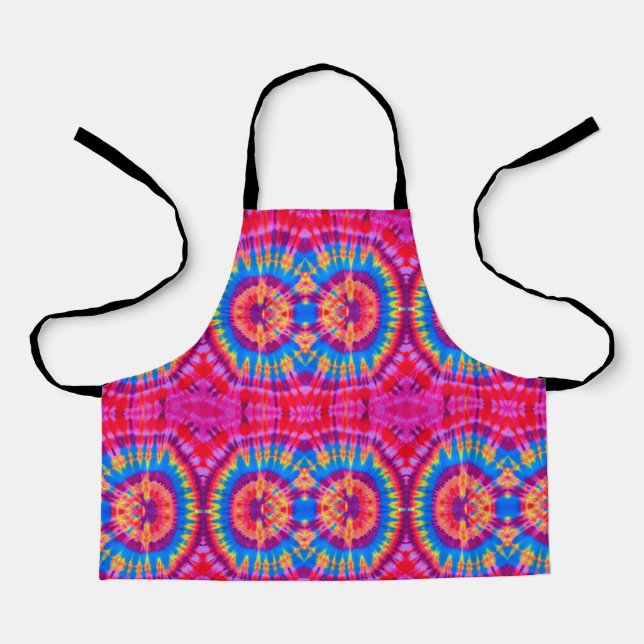 Colourful Patterns Tie-dye bohemian Apron (Front)