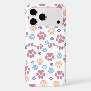 Colourful Paw Prints iPhone Case – Cute Pet Lover 