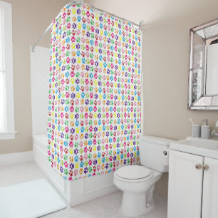 Colourful Paw Prints Pattern