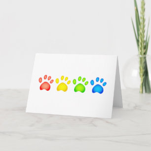 Colourful Paws Card