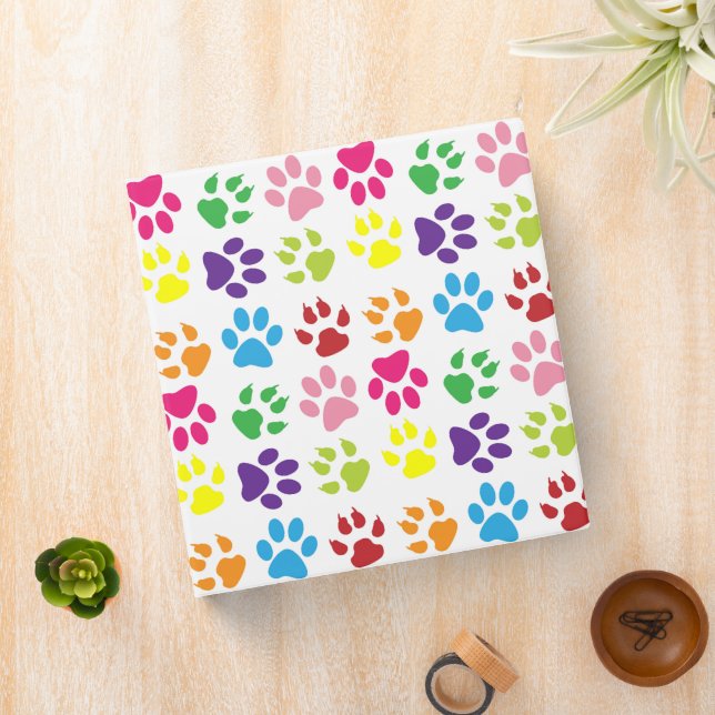 Colourful Paws, Dog Paws, Cat Paws Binder (In Situ)