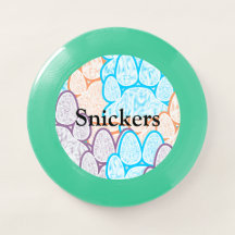 Colourful Paws Illusion Any Name Frisbee