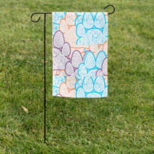 Colourful Paws Illusion Garden Flag