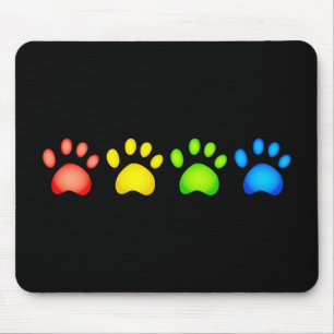 Colourful Paws Mouse Pad