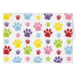 Colourful Paws, Paw Pattern, Dog Paws, Paw Prints
