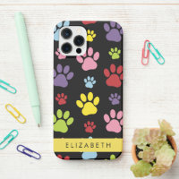 Colourful Paws, Paw Pattern, Dog Paws, Your Name