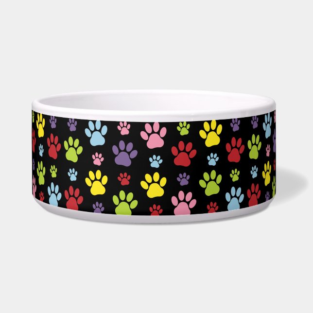 Colourful Paws, Paw Pattern, Paw Prints, Dog Paws (Front)
