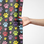 Colourful Paws, Paw Pattern, Paw Prints, Dog Paws Scarf<br><div class="desc">Cute,  fun and adorable pattern with colourful paws. Modern and trendy gift,  perfect for the dog lover in your life.</div>