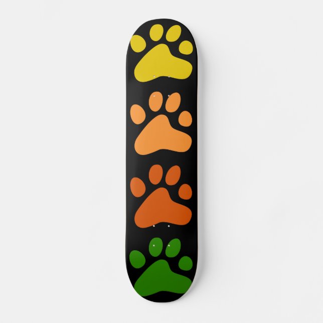 Colourful Paws Skateboard (Front)
